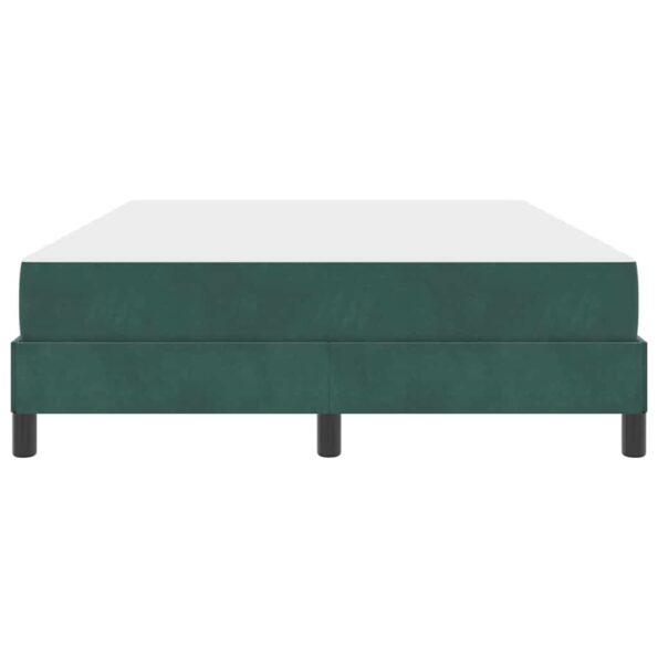 vidaXL Posteľ s pružinovým rámom Tmavozelená 140 x 190 cm látka – Obrázok 4
