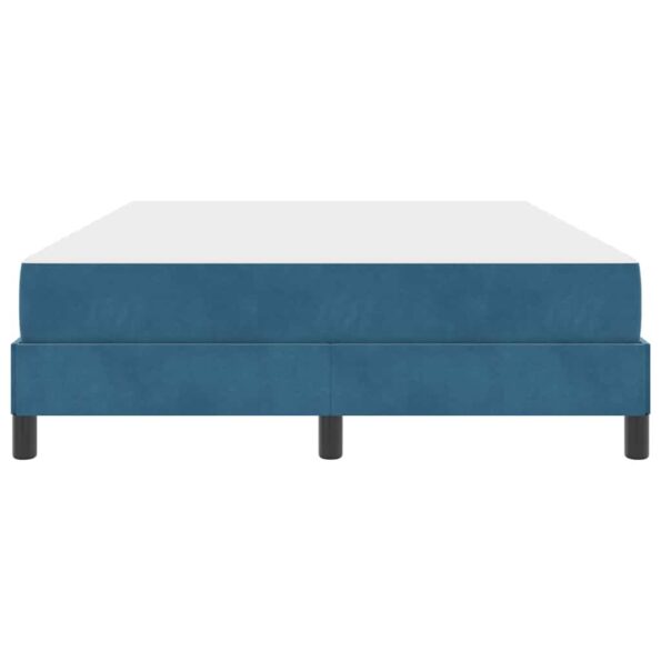 vidaXL Posteľ s pružinovým rámom Tmavomodrá 140 x 190 cm látka – Obrázok 4