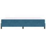 vidaXL Posteľ s pružinovým rámom Tmavomodrá 140 x 190 cm látka – Obrázok 5