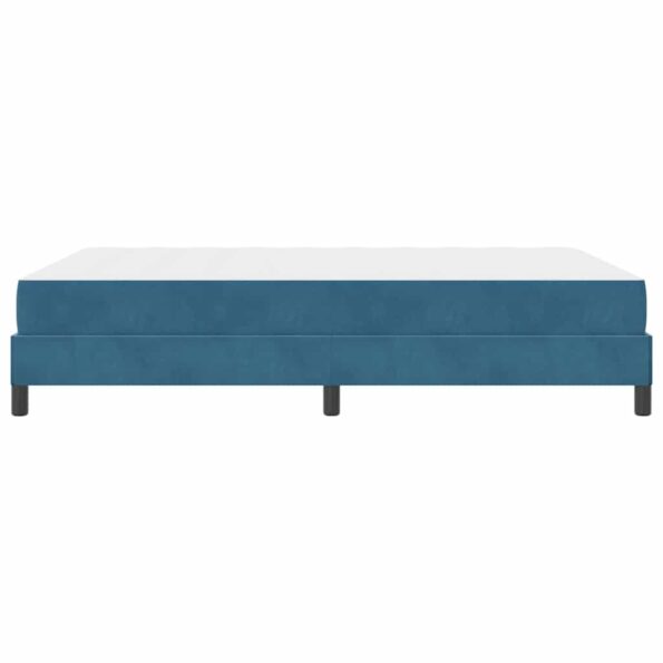 vidaXL Posteľ s pružinovým rámom Tmavomodrá 140 x 190 cm látka – Obrázok 5