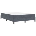 vidaXL Posteľ s pružinovým rámom Tmavo šedá 140 x 200 cm látka – Obrázok 6