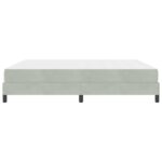 vidaXL Posteľ boxspring s matracom Svetlosivá 180 x 200 cm Zamat – Obrázok 5