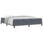 vidaXL Posteľ s pružinovým rámom Tmavo šedá 180 x 200 cm látka – Obrázok 10
