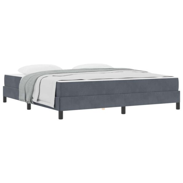 vidaXL Posteľ s pružinovým rámom Tmavo šedá 180 x 200 cm látka – Obrázok 10
