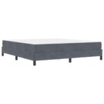 vidaXL Posteľ s pružinovým rámom Tmavo šedá 180 x 200 cm látka – Obrázok 11