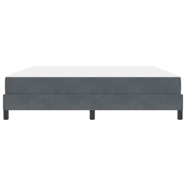 vidaXL Posteľ s pružinovým rámom Tmavo šedá 180 x 200 cm látka – Obrázok 4
