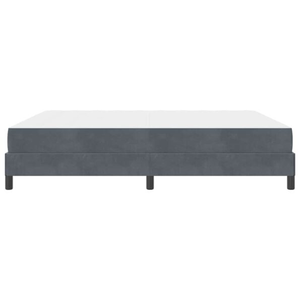 vidaXL Posteľ s pružinovým rámom Tmavo šedá 180 x 200 cm látka – Obrázok 5