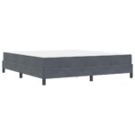 vidaXL Posteľ s pružinovým rámom Tmavo šedá 180 x 200 cm látka – Obrázok 6