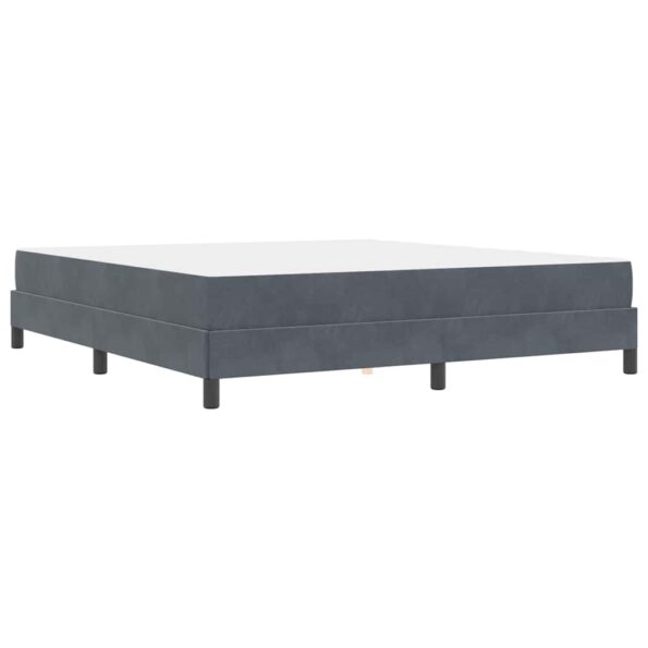 vidaXL Posteľ s pružinovým rámom Tmavo šedá 180 x 200 cm látka – Obrázok 6