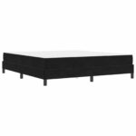 vidaXL Posteľ boxspring s matracom Čierna 180 x 200 cm Zamat – Obrázok 11