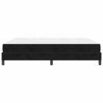 vidaXL Posteľ boxspring s matracom Čierna 180 x 200 cm Zamat – Obrázok 5