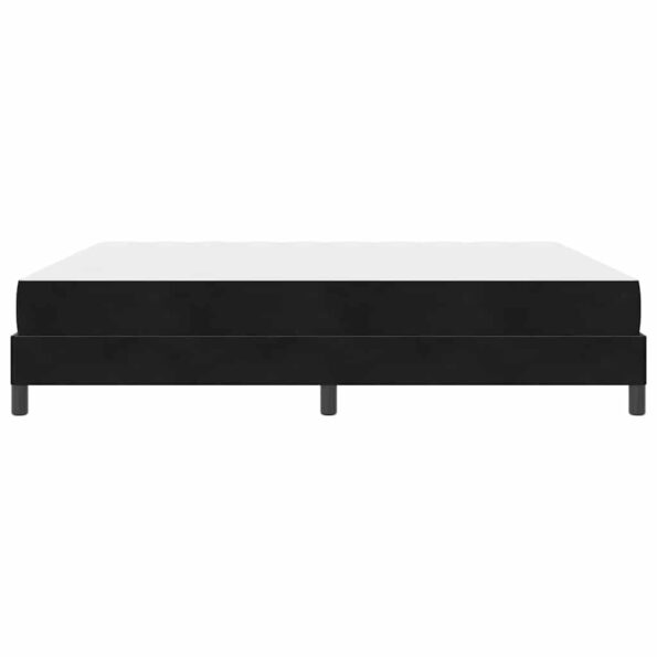 vidaXL Posteľ boxspring s matracom Čierna 180 x 200 cm Zamat – Obrázok 5