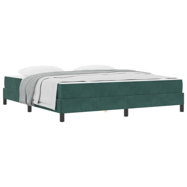 vidaXL Posteľ s pružinovým rámom Tmavozelená 180 x 200 cm látka – Obrázok 10