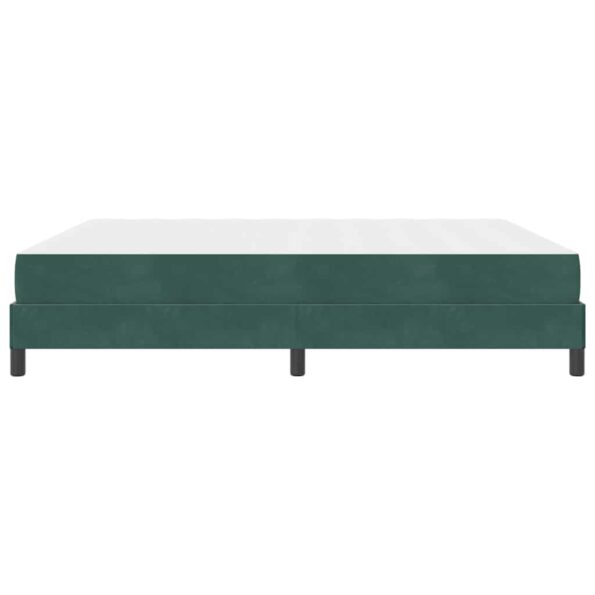 vidaXL Posteľ s pružinovým rámom Tmavozelená 180 x 200 cm látka – Obrázok 5
