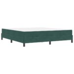 vidaXL Posteľ s pružinovým rámom Tmavozelená 180 x 200 cm látka – Obrázok 6