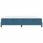 vidaXL Posteľ boxspring s matracom Tmavomodrá 180 x 200 cm Zamat – Obrázok 5