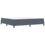 vidaXL Posteľ s pružinovým rámom Tmavo šedá 200 x 200 cm látka – Obrázok 11