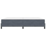vidaXL Posteľ s pružinovým rámom Tmavo šedá 200 x 200 cm látka – Obrázok 4