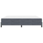 vidaXL Posteľ s pružinovým rámom Tmavo šedá 200 x 200 cm látka – Obrázok 5