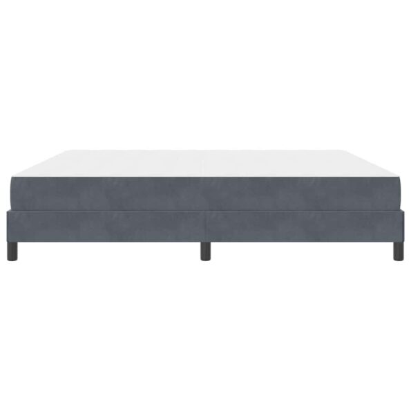 vidaXL Posteľ s pružinovým rámom Tmavo šedá 200 x 200 cm látka – Obrázok 5