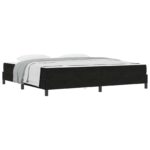 vidaXL Posteľ boxspring s matracom Čierna 200 x 200 cm Zamat – Obrázok 10