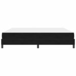 vidaXL Posteľ boxspring s matracom Čierna 200 x 200 cm Zamat – Obrázok 5