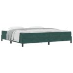 vidaXL Posteľ s pružinovým rámom Tmavozelená 200 x 200 cm látka – Obrázok 10