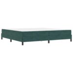 vidaXL Posteľ s pružinovým rámom Tmavozelená 200 x 200 cm látka – Obrázok 11