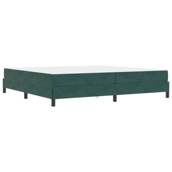 vidaXL Posteľ s pružinovým rámom Tmavozelená 200 x 200 cm látka – Obrázok 11