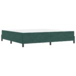 vidaXL Posteľ s pružinovým rámom Tmavozelená 200 x 200 cm látka – Obrázok 6