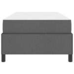 vidaXL Posteľ s pružinovým rámom Tmavo šedá, Čierna 100 x 200 cm – Obrázok 4