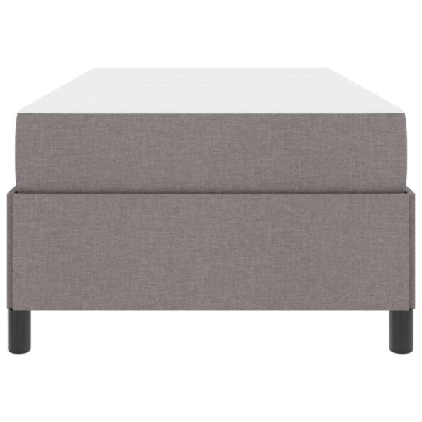 vidaXL Posteľ s pružinovým rámom Taupe, Čierna 100 x 200 cm – Obrázok 4