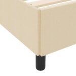 vidaXL Posteľ s pružinovým rámom Krémová, Čierna 160 x 200 cm – Obrázok 7