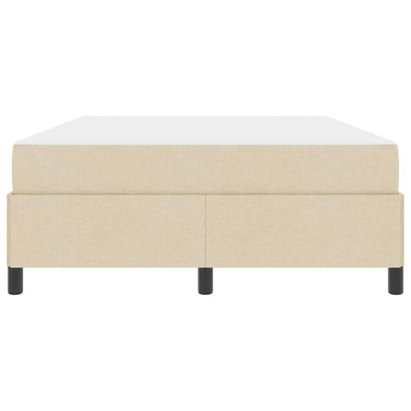 vidaXL Posteľ s pružinovým rámom Krémová, Čierna 160 x 200 cm – Obrázok 4