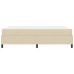 vidaXL Posteľ s pružinovým rámom Krémová, Čierna 160 x 200 cm – Obrázok 5