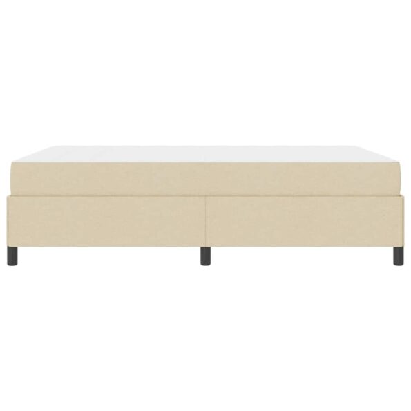 vidaXL Posteľ s pružinovým rámom Krémová, Čierna 160 x 200 cm – Obrázok 5