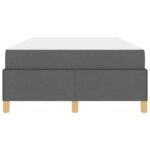 vidaXL Posteľ s pružinovým rámom Iný Tmavo šedá 120 x 190 cm látka – Obrázok 4