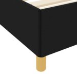 vidaXL Posteľ s pružinovým rámom Čierna a biela a čierna 200 x 200 cm – Obrázok 7