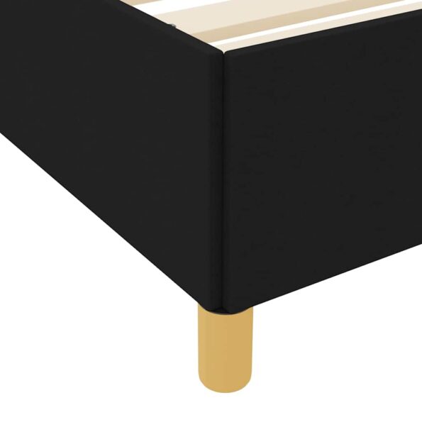 vidaXL Posteľ s pružinovým rámom Čierna a biela a čierna 200 x 200 cm – Obrázok 7