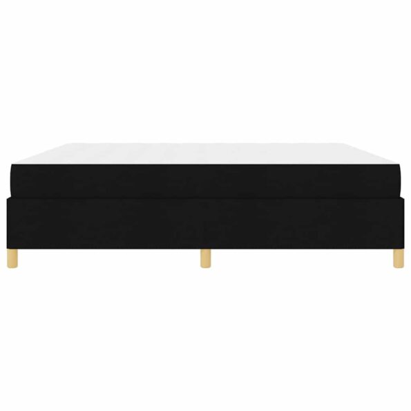 vidaXL Posteľ s pružinovým rámom Čierna a biela a čierna 200 x 200 cm – Obrázok 5