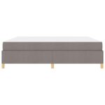 vidaXL Posteľ s pružinovým rámom Iný Taupe a biela 200 x 200 cm látka – Obrázok 5