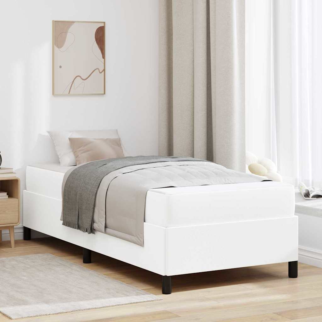 3398975_1.jpg vidaXL Rám postele s matracmi Biela 90 x 190 cm látka – Obrázok 1