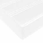 vidaXL Rám postele s matracmi Biela 90 x 190 cm látka – Obrázok 8