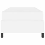 vidaXL Rám postele s matracom Biela 90 x 200 cm Umelá koža – Obrázok 4