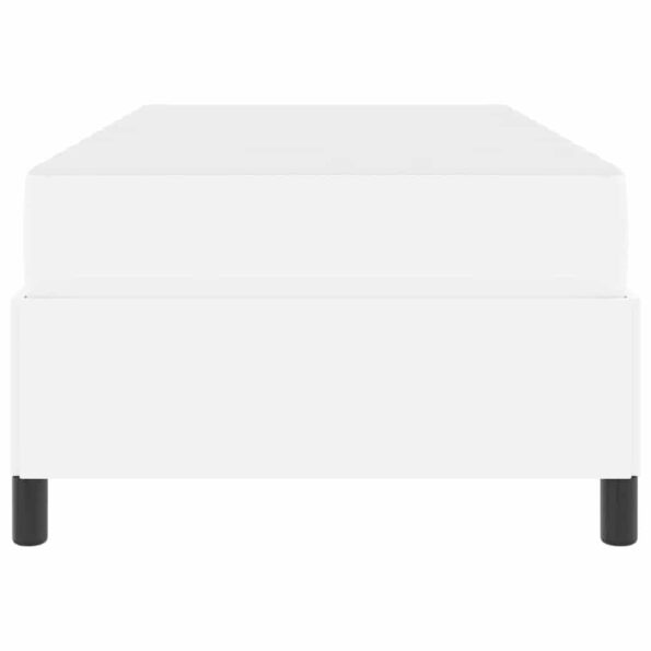 vidaXL Rám postele s matracom Biela 90 x 200 cm Umelá koža – Obrázok 4