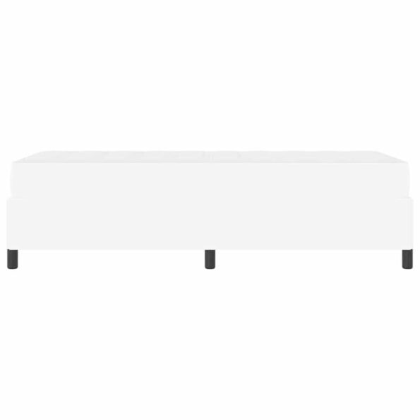 vidaXL Rám postele s matracom Biela 90 x 200 cm Umelá koža – Obrázok 5