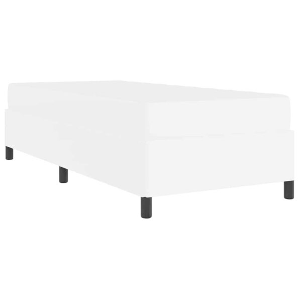 vidaXL Rám postele s matracom Biela 90 x 200 cm Umelá koža – Obrázok 6