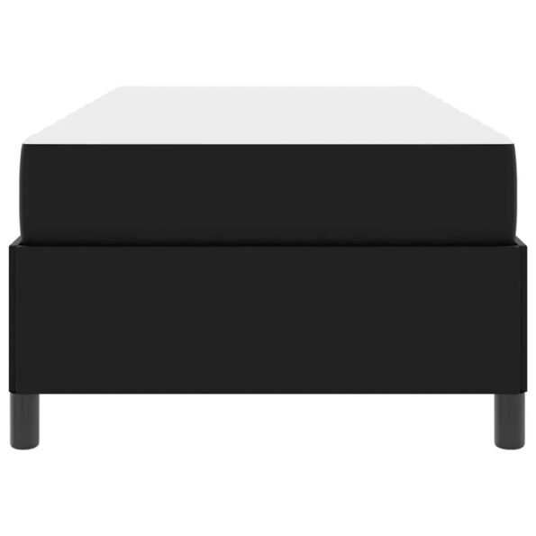 vidaXL Rám postele s matracom Čierna 100 x 200 cm Umelá koža – Obrázok 4