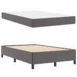 vidaXL Rám postele s matracmi Sivá 120 x 200 cm látka – Obrázok 3