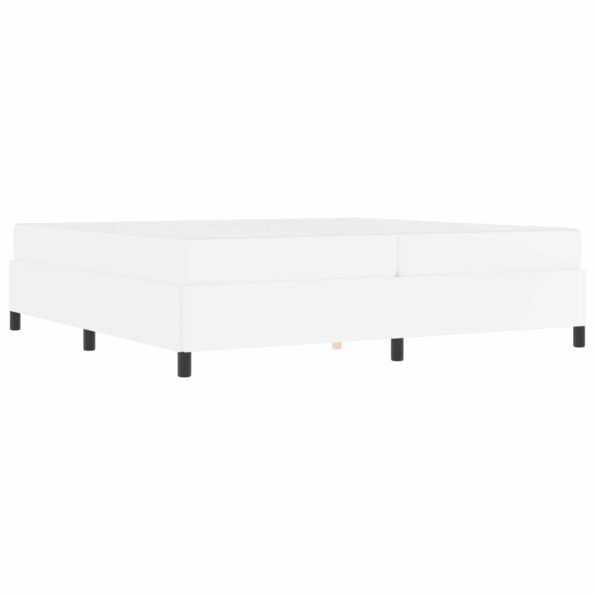 vidaXL Rám postele s matracom Biela 200 x 200 cm Umelá koža – Obrázok 11